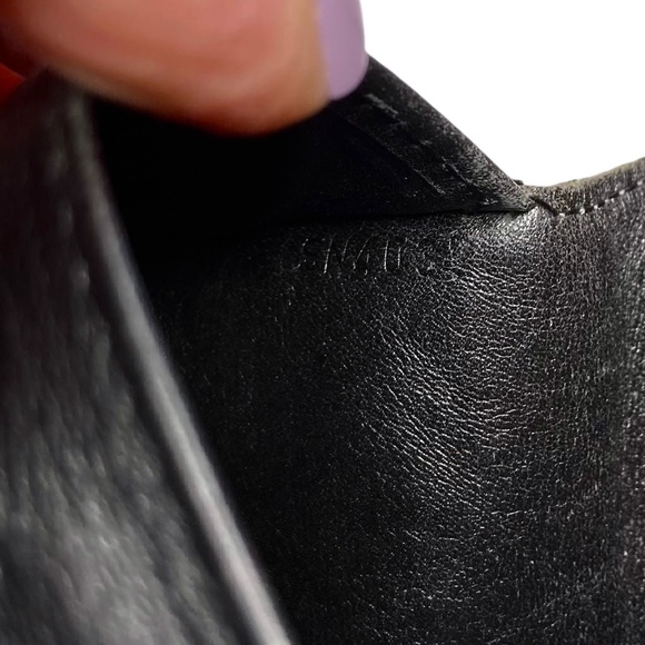 RARE Authentic Louis Vuitton Black Slim Leather Perforated Studded Long Wallet - Picture 15 of 16